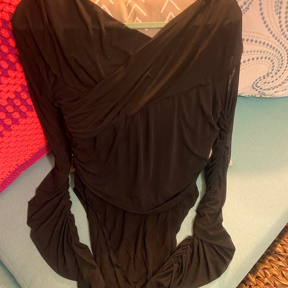SHEIN Black Off the Shoulder Bodysuit